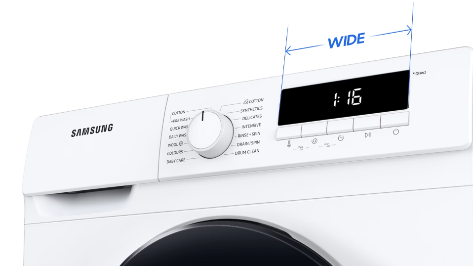 Samsung WW80T304MBS Πλυντήριο Ρούχων 8kg 1400 Στροφών Ασημί