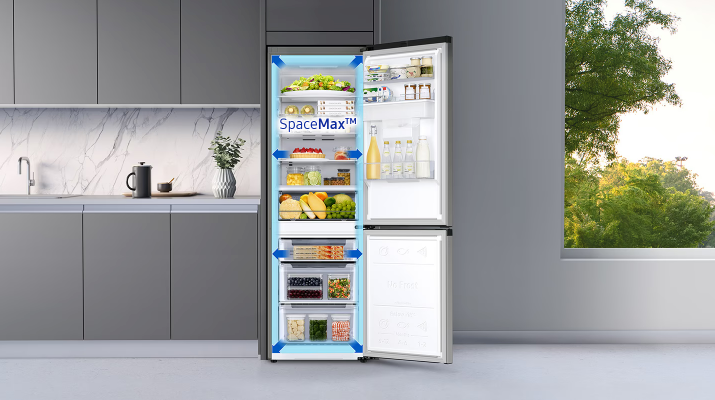 Samsung RB34T632ESA/EU RB34T632ESA/EF Ψυγειοκαταψύκτης 341lt NoFrost Υ185.3xΠ59.5xΒ65.8εκ. Inox
