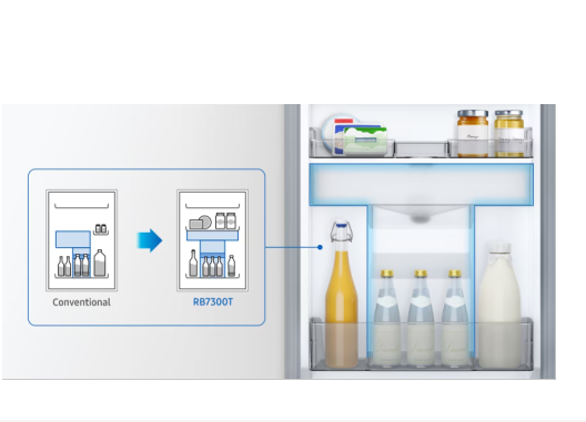 Samsung RB34T632ESA/EU RB34T632ESA/EF Ψυγειοκαταψύκτης 341lt NoFrost Υ185.3xΠ59.5xΒ65.8εκ. Inox