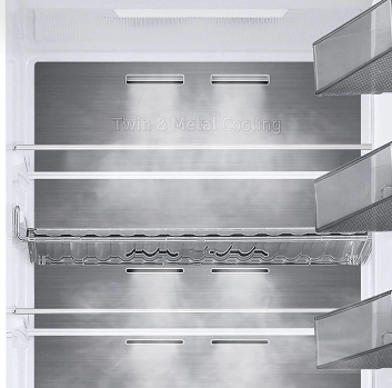 Samsung RB38A7B5BS9/EF Ψυγειοκαταψύκτης 387lt Total NoFrost Υ203xΠ59.5xΒ65.8εκ. Inox