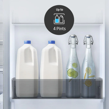 Samsung RB38A7B6BB1 Ψυγειοκαταψύκτης 387lt Total NoFrost Υ203xΠ59.5xΒ65.8εκ. Μαύρος
