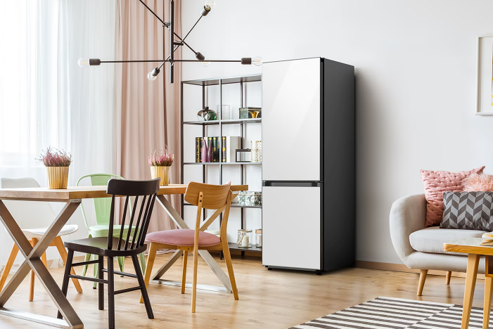 Samsung Bespoke RB38A6B1DS9/EF Ψυγειοκαταψύκτης 390lt NoFrost Υ203xΠ59.5xΒ65.8εκ. Inox
