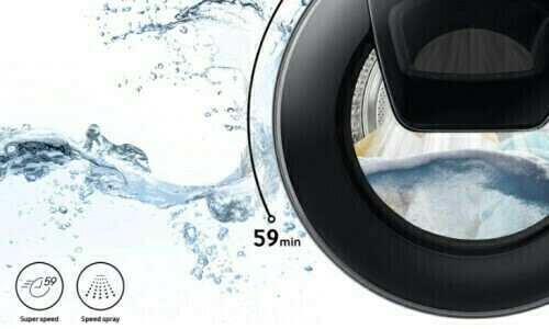Samsung WW90T654DLX/S7 Πλυντήριο Ρούχων 9kg με Ατμό 1400 Στροφών Ασημί