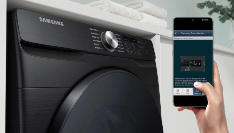 Samsung WF18T8000GW/LV Πλυντήριο Ρούχων 18kg με Ατμό 1100 Στροφών