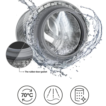 Samsung WF18T8000GW/LV Πλυντήριο Ρούχων 18kg με Ατμό 1100 Στροφών