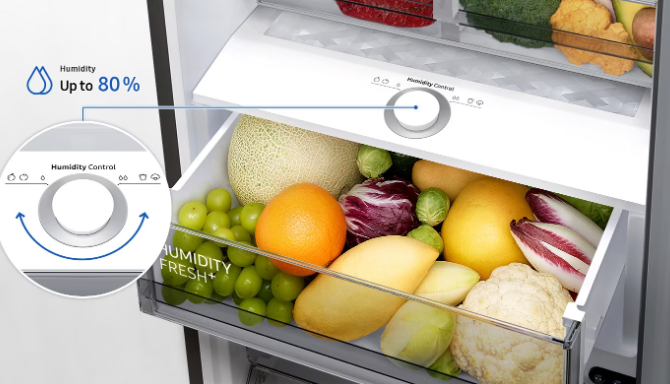 Samsung RB38A7B5DB1/EF Ψυγειοκαταψύκτης 390lt Total NoFrost Υ203xΠ59.5xΒ65.8εκ. Μαύρος