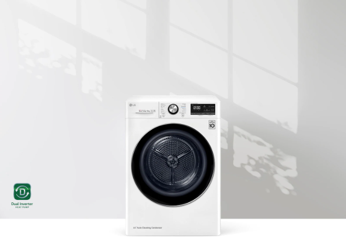 LG RH90V9AV3N Στεγνωτήριο 9kg A+++ με Αντλία Θερμότητας