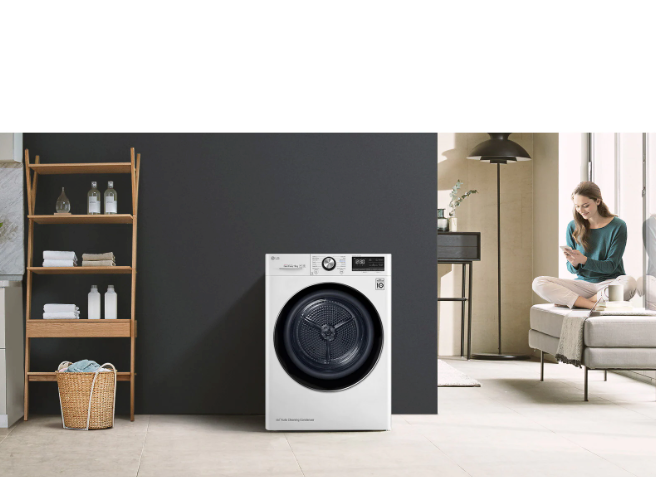 LG RH90V9AV3N Στεγνωτήριο 9kg A+++ με Αντλία Θερμότητας