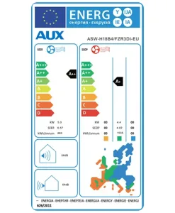 AUX Q-Series ASW-H18B4 18425/19107 Btu/h A++ / A+