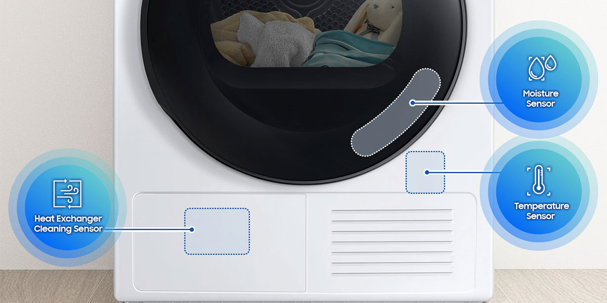 Samsung DV90BB7445GWS6 9Kg Στεγνωτήριο