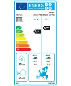 Ariston Nimbus Pocket 120 M Net Αντλία Θερμότητας 14kW Μονοφασική