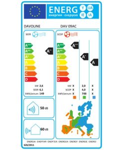 Davoline DAV09AC/DAV09AC Κλιματιστικό 9000 BTU