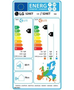 LG Dualcool S24ET-NSK/S24ET-U24 Κλιματιστικό Inverter 24000 BTU A++/A+++ με Wi-Fi