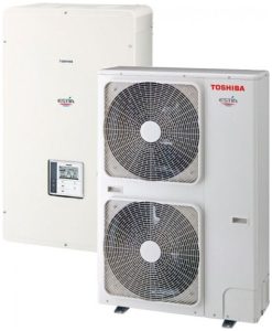 Toshiba Estia HWS-1105H8-E/HWS-1405XWHT9-E Αντλία Θερμότητας Τριφασική Split