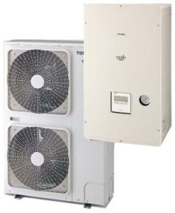 Toshiba Estia HWS-P805HR-E/HWS-P805XWHM3-E Αντλία Θερμότητας 8kW Μονοφασική 60°C Split