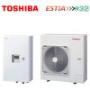 Toshiba Estia HWT-801HW-E/HWT-1101F215SM3W-E Αντλία Θερμότητας 8kW Μονοφασική 65°C Split με Wi-Fi