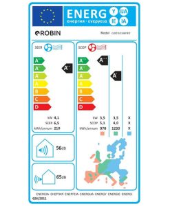 Robin GBT-H1800WF Κλιματιστικό Inverter 18000 BTU A++/A+++ με Ιονιστή και Wi-Fi