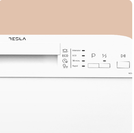 Tesla Ελεύθερο Πλυντήριο Πιάτων για 9 Σερβίτσια Π44.8xY84.5εκ. Inox WD461MX