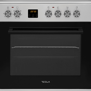 Tesla CV6400SX Κουζίνα 56lt με Κεραμικές Εστίες Π60εκ. Inox