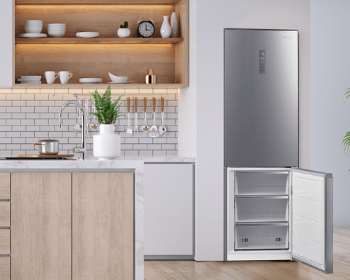 Tesla Ψυγειοκαταψύκτης 378lt NoFrost Υ201xΠ59.5xΒ66εκ. Inox RC3800FMX
