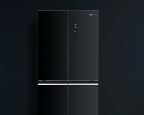 Tesla Ψυγείο Ντουλάπα 466lt Total NoFrost Υ180xΠ79.5xΒ73.5εκ. Μαύρο RM4700FHBE