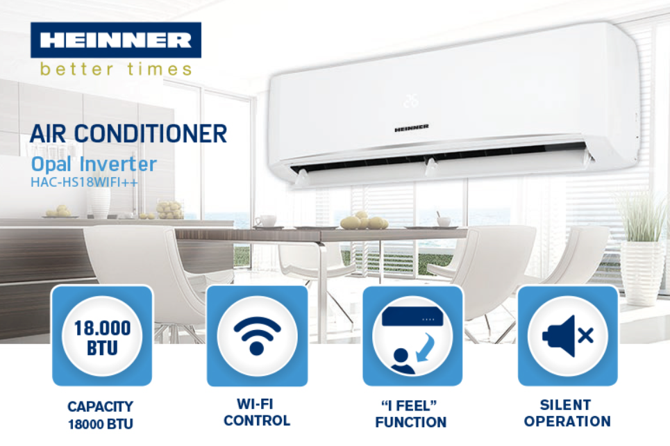 Heinner Κλιματιστικό Inverter 18000 BTU A++/A+ με WiFi HAC-HS18WIFI++