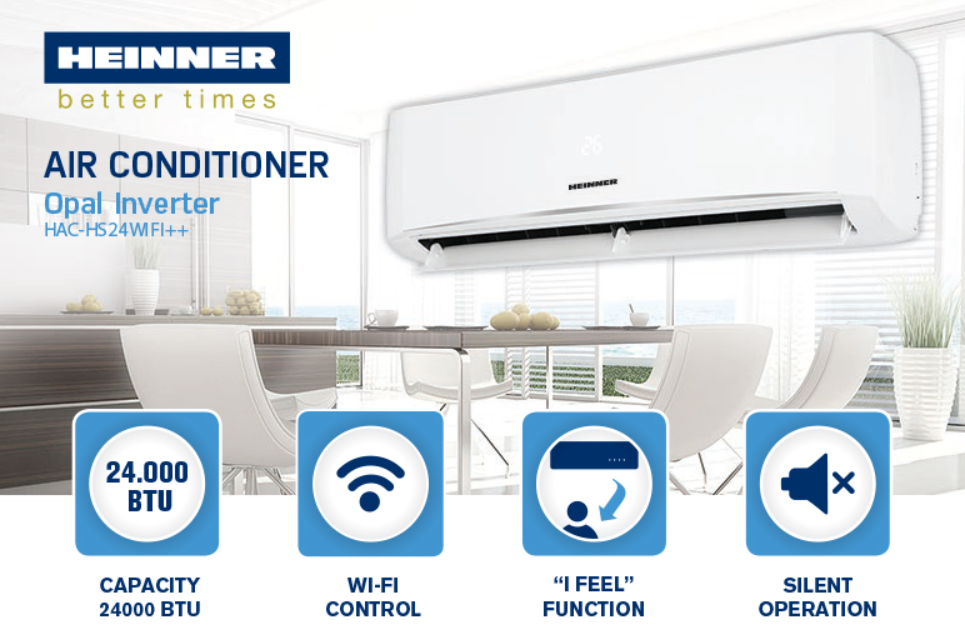 Heinner Κλιματιστικό Inverter 24000 BTU A++/A+ με WiFi HAC-HS24WIFI++