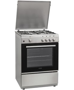 Hyundai HCG19-72L604G/X Κουζίνα Υγραερίου 72lt με Εστίες Υγραερίου Π60εκ. Inox
