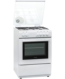 Hyundai HCG19-65L631E/W Κουζίνα 65lt με Εστίες Υγραερίου & Ρεύματος Π60εκ. Λευκή