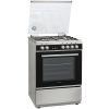Hyundai HCG19-65L631E/X Κουζίνα 65lt με Εστίες Υγραερίου & Ρεύματος Π60εκ. Inox