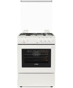 Hyundai HCG19-65L631E/W Κουζίνα 65lt με Εστίες Υγραερίου & Ρεύματος Π60εκ. Λευκή