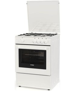 Hyundai HCG19-72L604G/W Κουζίνα Υγραερίου 72lt με Εστίες Υγραερίου Π60εκ. Λευκή
