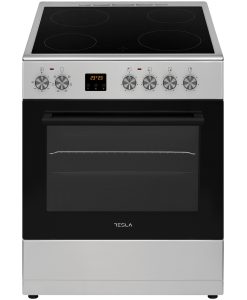 Tesla CV6400SX Κουζίνα 56lt με Κεραμικές Εστίες Π60εκ. Inox