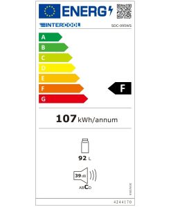 Intercool SDC-095WS Mini Bar 92lt Υ84.2xΠ47.5xΒ44.8εκ. Λευκό