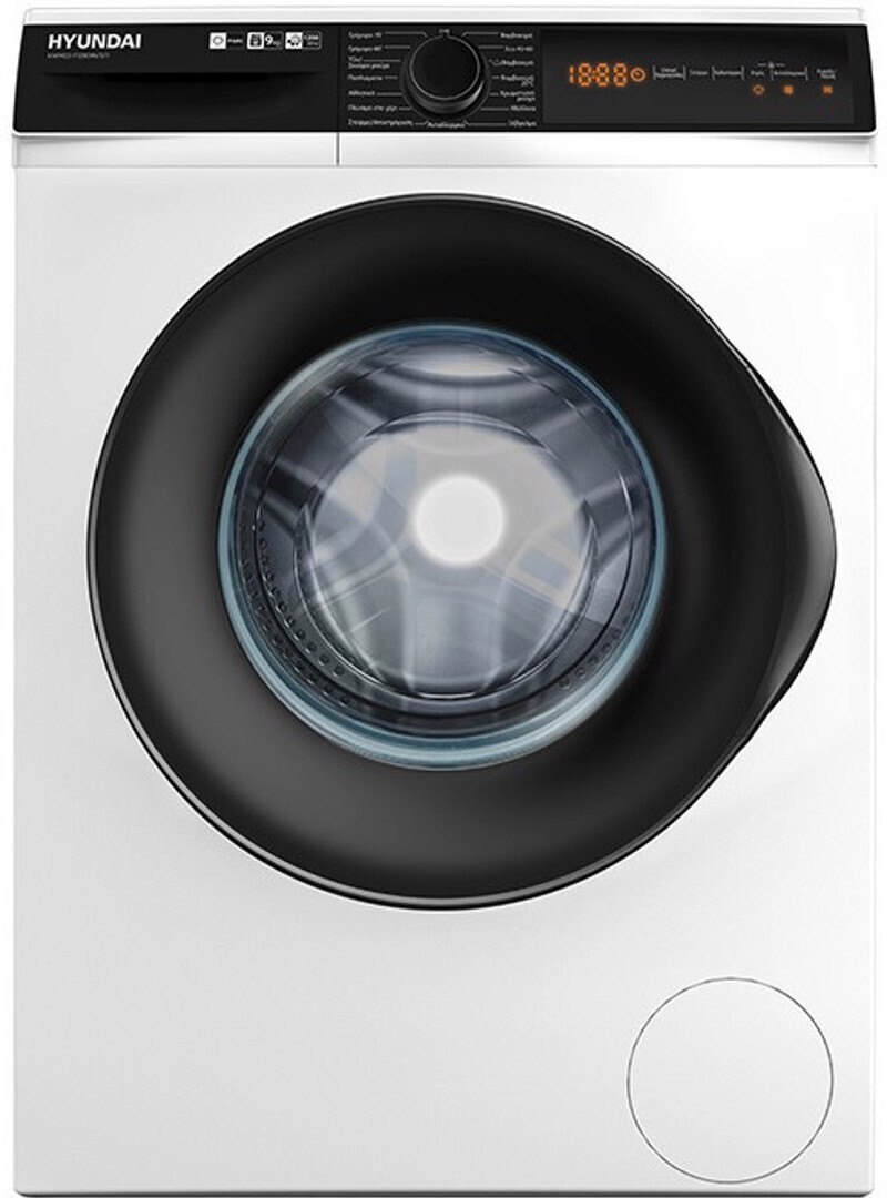 Hyundai HWM22-T1290W/STI Πλυντήριο Ρούχων 9kg με Τεχνολογία Ατμού 1200 Στροφών