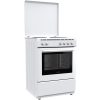 Hyundai HCMU22-6560E/W Κουζίνα 72lt με Εμαγιέ Εστίες Π60εκ. Λευκή