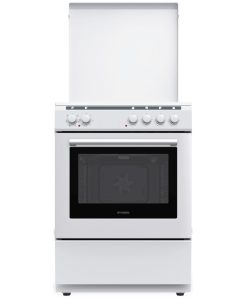 Hyundai HCMU22-6560E/W Κουζίνα 72lt με Εμαγιέ Εστίες Π60εκ. Λευκή