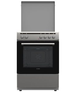 Hyundai HCMU22-6560E/X Κουζίνα 72lt με Εμαγιέ Εστίες Π60εκ. Inox