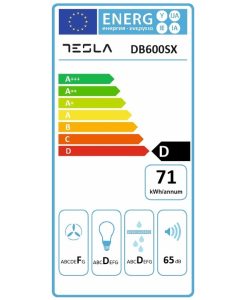 Tesla DB600SX Ελεύθερος Απορροφητήρας 60cm Inox