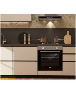 Hyundai HBIO22-75/2 X Φούρνος άνω Πάγκου 75lt χωρίς Εστίες Π59.5εκ. Inox