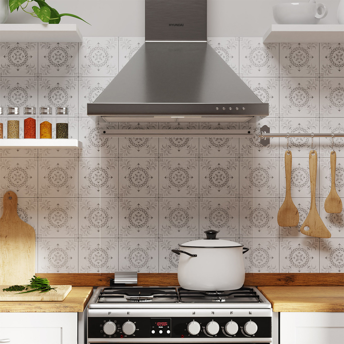Hyundai HHD21-PR5690X Απορροφητήρας Καμινάδα 90cm Inox