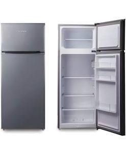 Hyundai Ψυγείο Δίπορτο 210lt Υ143xΠ55xΒ55εκ. Inox HRDS23-2631B