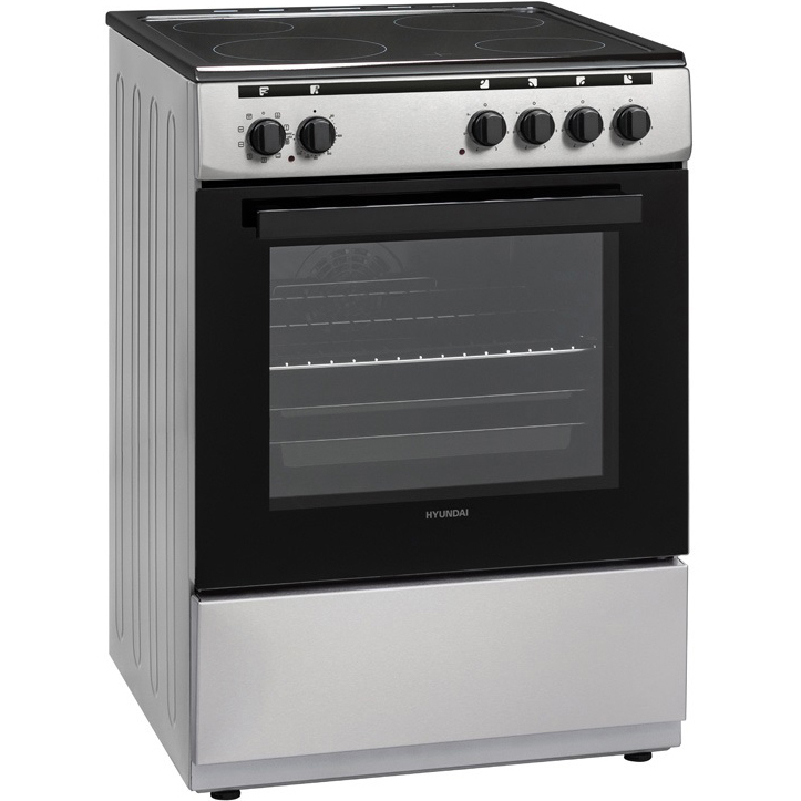 Hyundai HCVC22-6560V/X Κουζίνα 69lt με Κεραμικές Εστίες Π60εκ. Inox