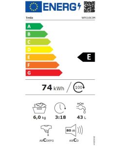 Tesla Πλυντήριο Ρούχων 6kg 1000 Στροφών WF61063M