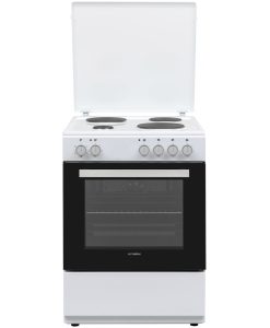 Hyundai HCMU24V-7260E/W Κουζίνα 69lt με Εμαγιέ Εστίες Π60εκ. Λευκή