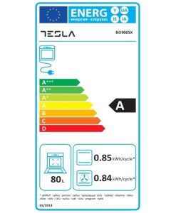 Tesla BO900SX + HV6400MB Φούρνος άνω Πάγκου 80lt με Κεραμικές Εστίες Π60εκ. Inox