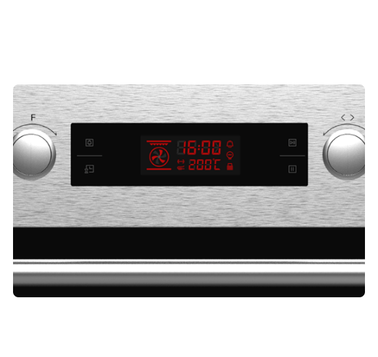 Tesla BO900SX + HV6400MB Φούρνος άνω Πάγκου 80lt με Κεραμικές Εστίες Π60εκ. Inox