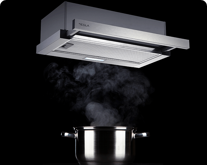 Tesla Συρόμενος Απορροφητήρας 60cm Inox DT600AX