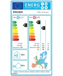 Robin GBT-WF Κλιματιστικό Inverter 9000 BTU A++/A+ με Ιονιστή και WiFi