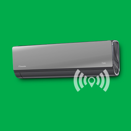 Inventor Dark 2 Κλιματιστικό Inverter 9000 BTU A+++/A++ με Ιονιστή και WiFi Black